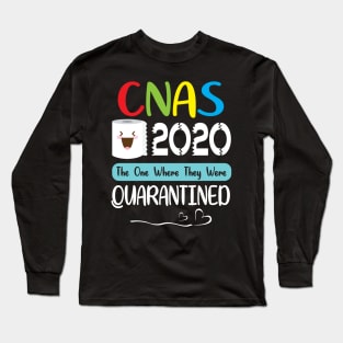 Cnas Toilet Paper Face 2020 The One Where They Were Quarantined Fighting Coronavirus 2020 Long Sleeve T-Shirt